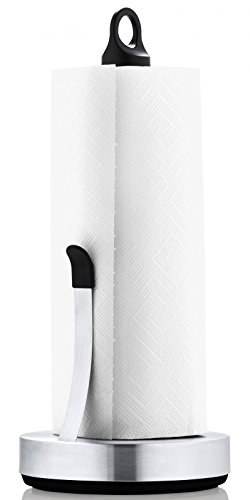 blomus -LOOP- Küchenrollenhalter aus mattiertem Edelstahl, stabiler Papierrollenhalter, Beschwert für Ein-Hand-Bedienung, exklusives Küchenaccessoire (H / B / T: 34 x 15 x 15 cm, Edelstahl, 63651) blomus -LOOP- Küchenrollenhalter aus mattiertem Edelstahl, stabiler Papierrollenhalter, Beschwert für Ein-Hand-Bedienung, exklusives Küchenaccessoire (H / B / T: 34 x 15 x 15 cm, Edelstahl, 63651) von Blomus