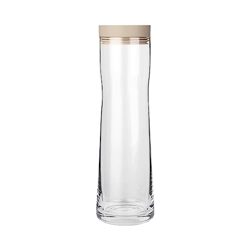 blomus -SPLASH- Wasserkaraffe aus Glas, Nomad, 1 Liter Fassungsvermögen, Silikon-Edelstahldeckel, einfache Handhabung, exklusives Design, trendige Farbe (HBT: 29,5 x 9 x 9 cm, Farbe: Nomad, 63786) von Blomus