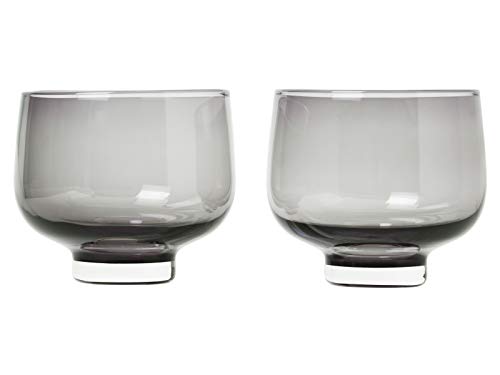 Blomus 63918 Gläser - Trinkgläser - Saftgläser - Wassergläser - Flow - Smoke - 2 er Set von Blomus