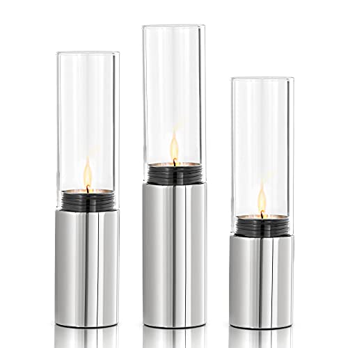 Blomus 65090 Windlichter-Set Faro, Edelstahl poliert, 3 teilig von Blomus