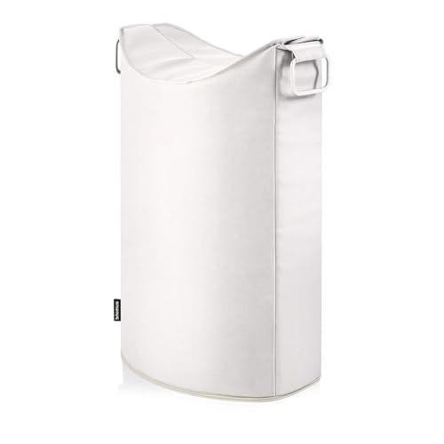 blomus -FRISCO- Wäschesammler Sand, 65 Liter, mit zwei praktischen Tragegriffen, hochwertige Kunstfaser, trendiges Design, moderner Wäschekorb (H / B / T: 70 x 45 x 28 cm, Farbe: Sand, 65382) von Blomus