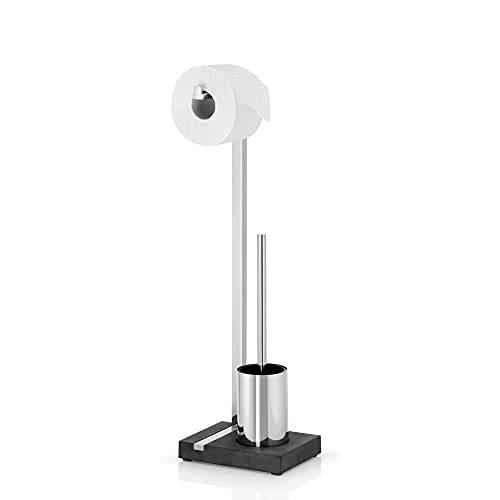 blomus -MENOTO- Stand WC-Garnitur aus poliertem Edelstahl, freistehender Toilettenbutler, platzsparende Konstruktion in exklusiver Optik, Badaccessoire (H / B / T: 64,5 x 15 x 20 cm, Edelstahl, 68688) blomus -MENOTO- Stand WC-Garnitur aus poliertem Edelstahl, freistehender Toilettenbutler, platzsparende Konstruktion in exklusiver Optik, Badaccessoire (H / B / T: 64,5 x 15 x 20 cm, Edelstahl, 68688) von Blomus