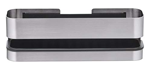 blomus -NEXIO- Duschkorb aus mattiertem Edelstahl, praktischer Kunststoffeinsatz für vereinfachte Reinigung, inkl Halterung, exklusives Badaccessoire (H / B / T: 8,5 x 25 x 8 cm, Edelstahl, 68941) blomus -NEXIO- Duschkorb aus mattiertem Edelstahl, praktischer Kunststoffeinsatz für vereinfachte Reinigung, inkl Halterung, exklusives Badaccessoire (H / B / T: 8,5 x 25 x 8 cm, Edelstahl, 68941) von Blomus