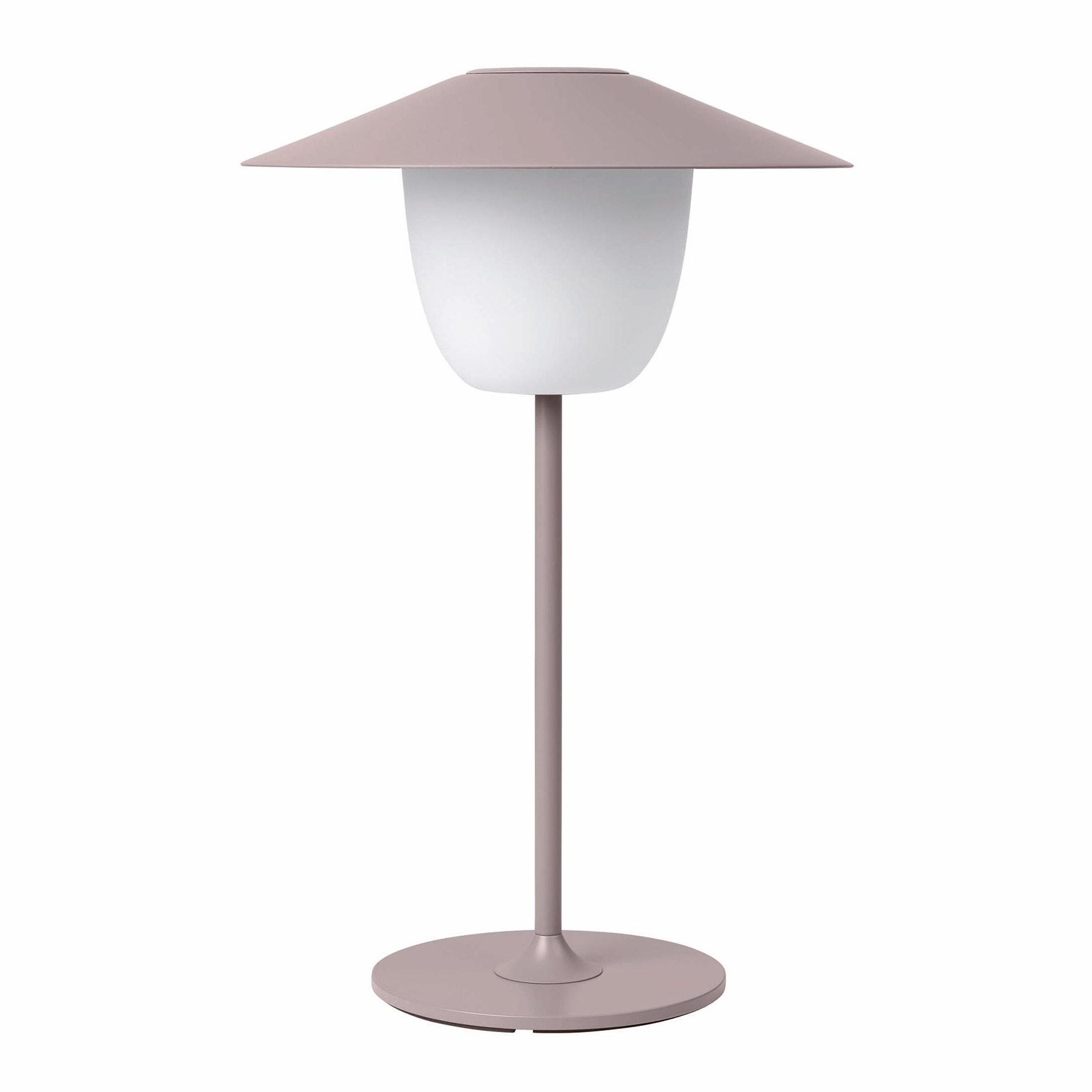 Blomus - Ani Lamp Mobile LED Leuchte mit Akku S - bark/pulverbeschichtet/H 33cm / Ø 22cm/3000K/100lm von Blomus