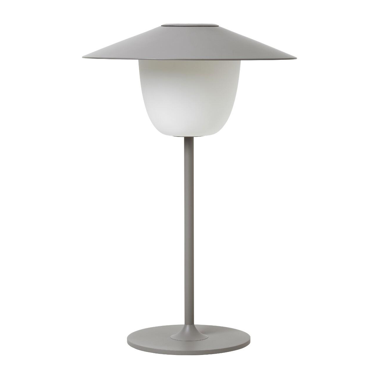 Blomus - Ani Lamp Mobile LED Leuchte mit Akku S - satellit/pulverbeschichtet/H 33cm / Ø 22cm/3000K/100lm von Blomus