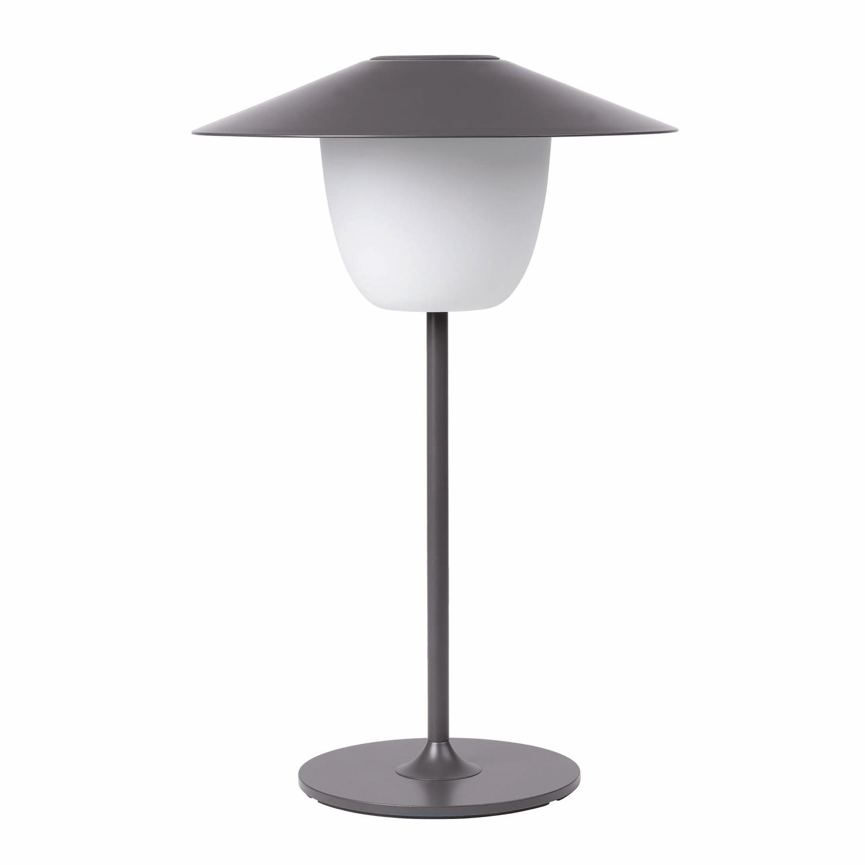 Blomus - Ani Lamp Mobile LED Leuchte mit Akku S - warmes grau/pulverbeschichtet/H 33cm / Ø 22cm/3000K/100lm von Blomus