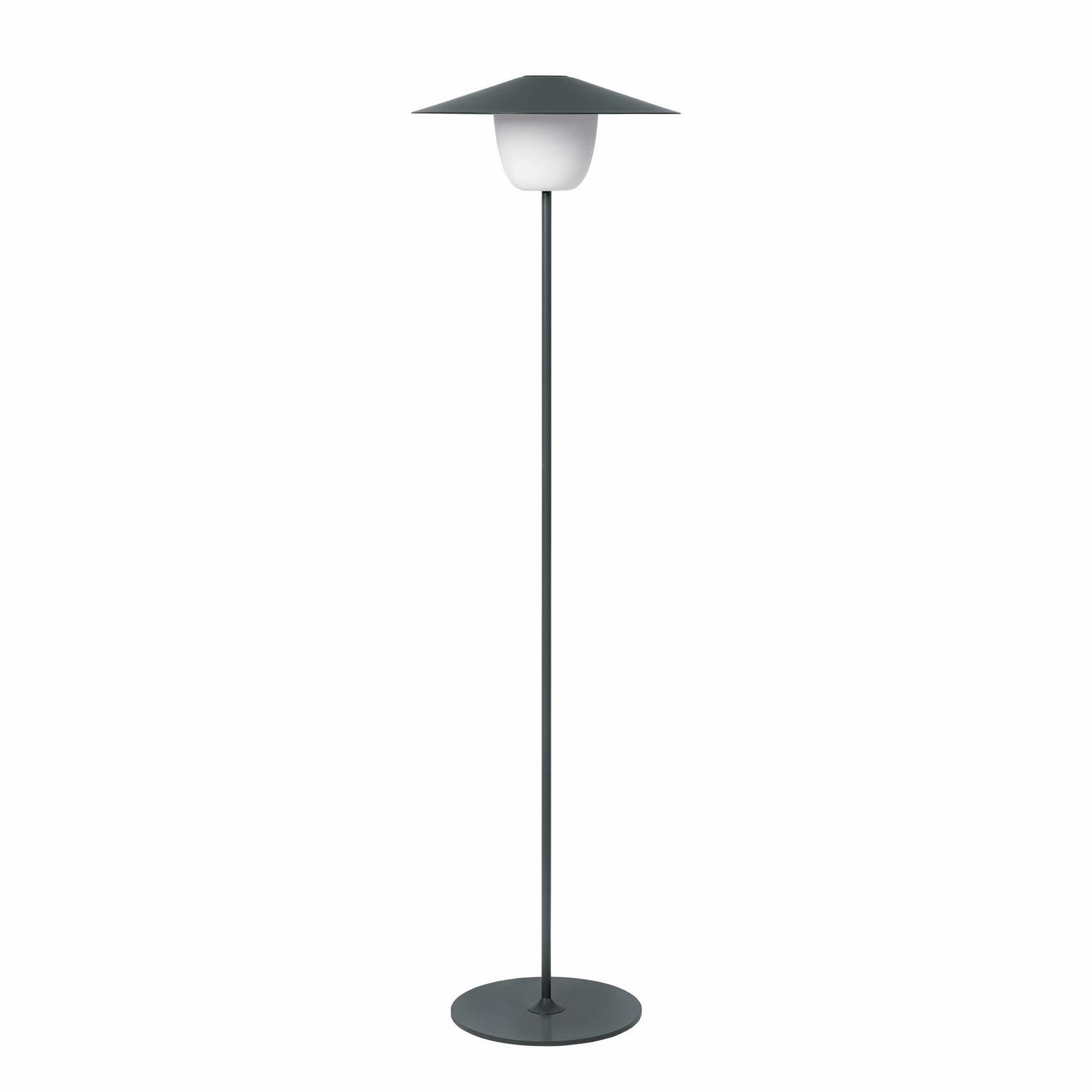 Blomus - Ani Lamp Mobile LED Stehleuchte mit Akku - magnet/pulverbeschichtet/H 121cm / Ø 34cm/2700K/120lm von Blomus