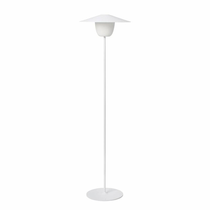 Blomus - Ani Lamp Mobile LED Stehleuchte mit Akku - weiß/pulverbeschichtet/H 121cm / Ø 34cm/2700K/120lm von Blomus