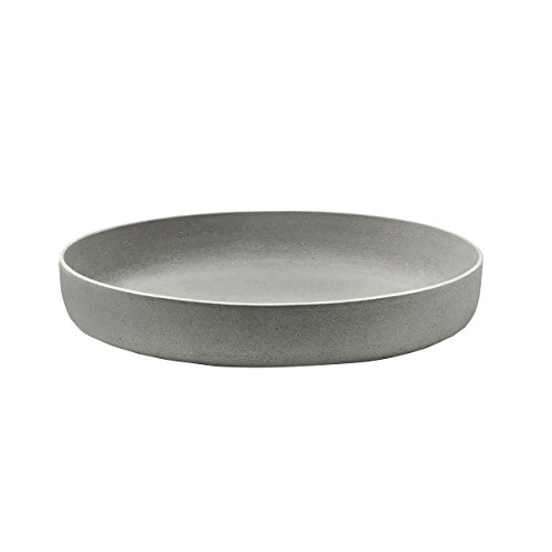 blomus -MOON- Dekoschale aus Stein, puristische Beton-Optik, hochwertige Verarbeitung, Industrial-Design, individuell nutzbar, trendiges Wohnaccessoire 50 x 50 x 8.5 cm, Grau, 65446 von Blomus