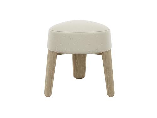 Blomus Hocker -KUON- Sitzhocker aus Filz und Eiche 45x47cm (Beige Oak) von Blomus