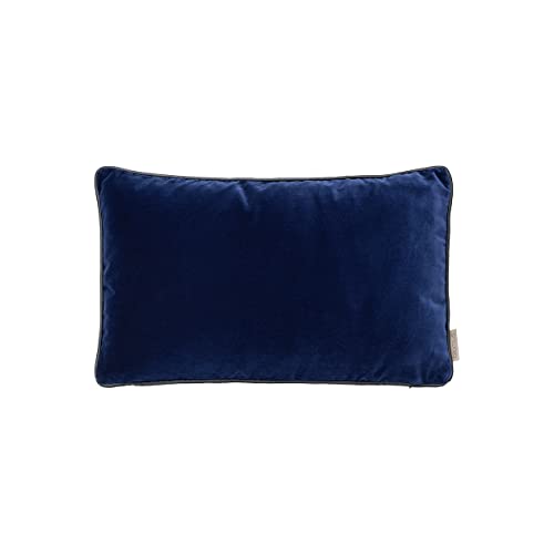 Blomus Kissenbezug Velvet, Kissenhülle für Kopf- oder Sofakissen, Baumwolle, Midnight Blue, 30 x 50 cm, 66566 von Blomus