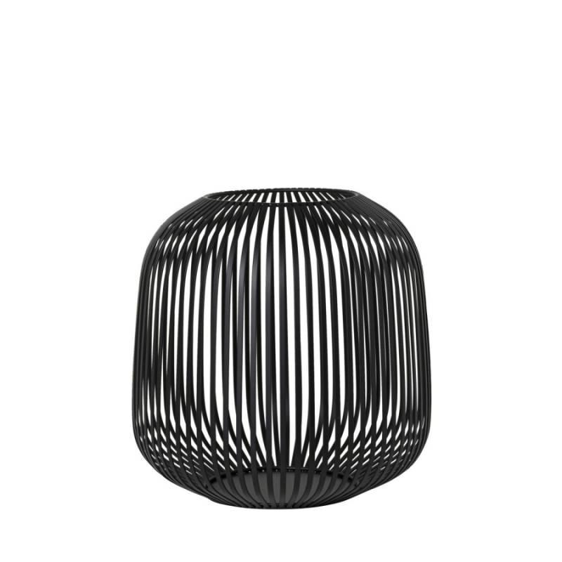 Blomus Lito Laterne M Windlicht Kerzenhalter Teelichthalter Schwarz H 27  275cm B-Ware von Blomus