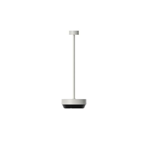 Blomus Mobile LED Leuchte -TURAS- | Mobile Akku Tischlampe aus Aluminium | Farbe Weiß | Ø7 x 23H cm | 3 Lichtfarben | Dimmbar per Touch | IP65 von Blomus
