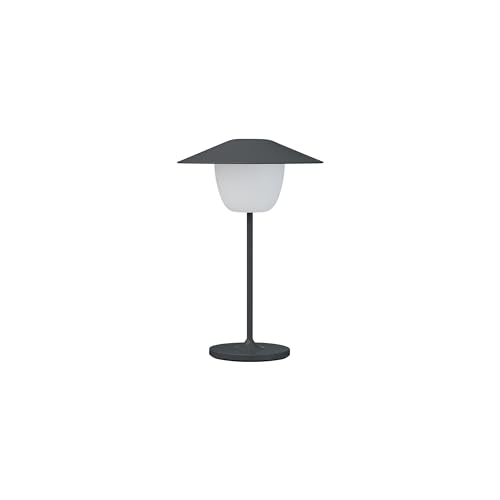 Blomus Mobile Leuchte -ANI Lamp Mini- Tischlampe mit Akku für Innen und Außen, 3 Lichtfarben, Dimmbar per Touch 14 x 21 cm (Magnet) von Blomus
