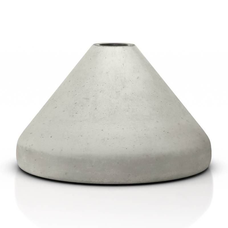 Blomus - Monto Standfuß L - beton/matt/H x Ø 15x24cm/Geeignet für Fuera Vogel-Rastplatz von Blomus