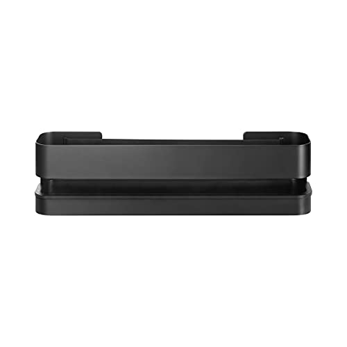 Blomus -NEXIO- Duschkorb, praktischer Halter für die Dusche, breites Gummiband im Inneren, 34 x 8 cm, Farbe Black (66331) von Blomus