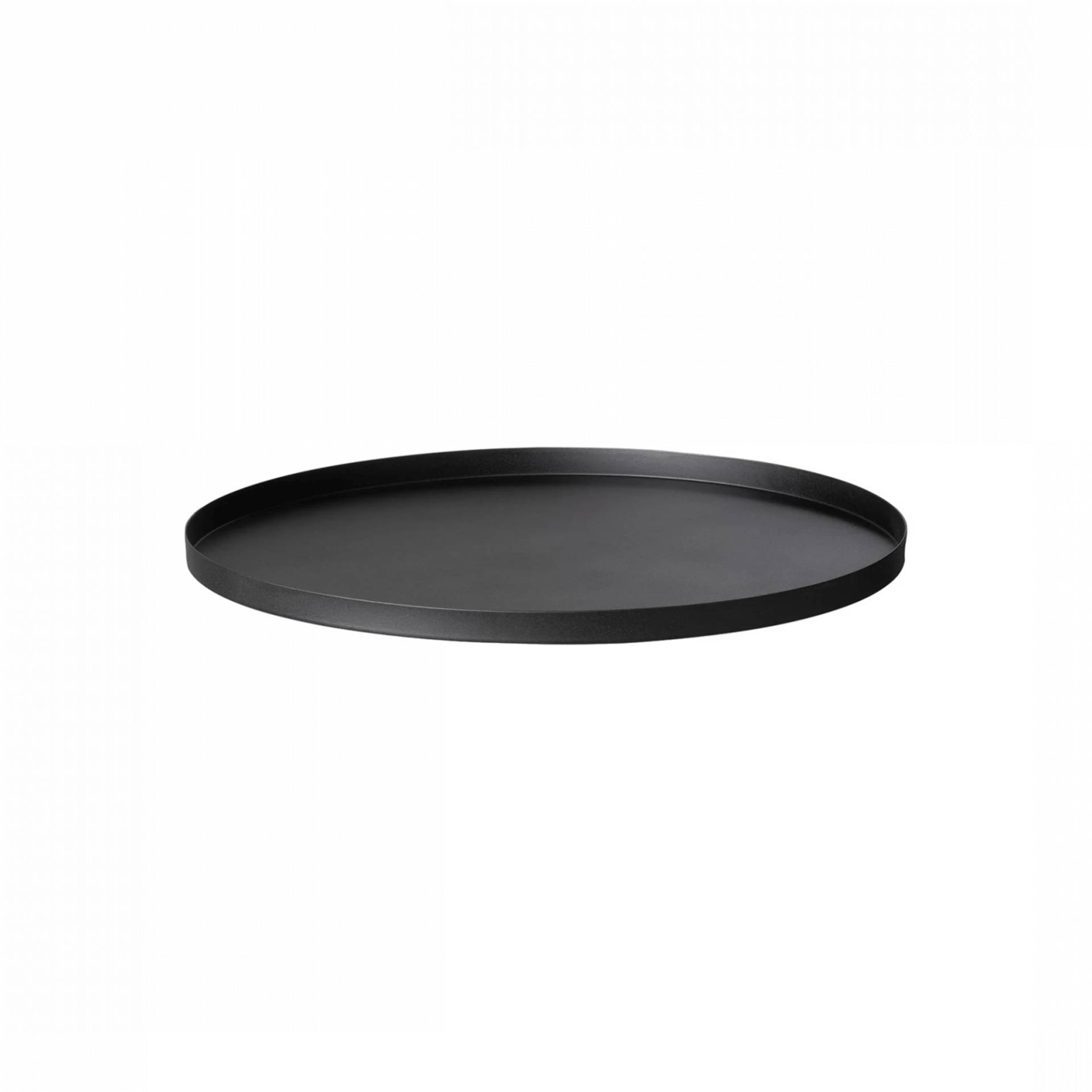 Blomus - Peasy Tablett S - schwarz/pulverbeschichtet/HxØ 1,4x30cm von Blomus