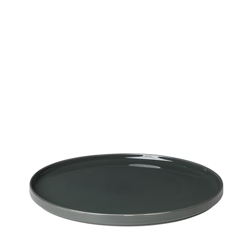 blomus Servierteller Pilar | Farbe Agave Green | 32L x 32B x 2H cm | Essteller Grün | Dinnerteller aus Keramik von Blomus