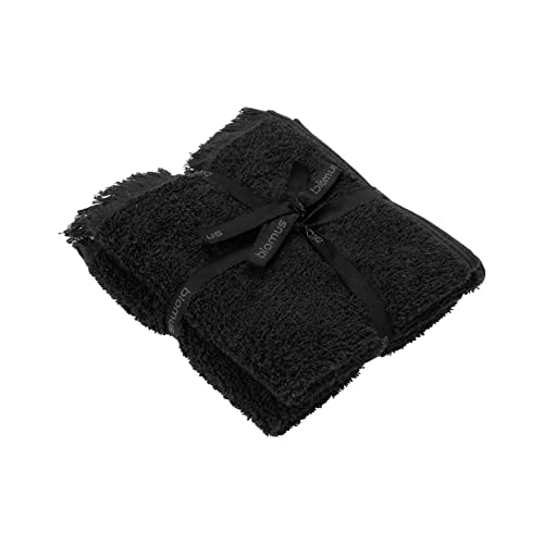 Blomus Set 2 Gästehandtücher -FRINO- Handtuch aus 100% Bio-Baumwolle 30 x 50 cm (Black) von Blomus