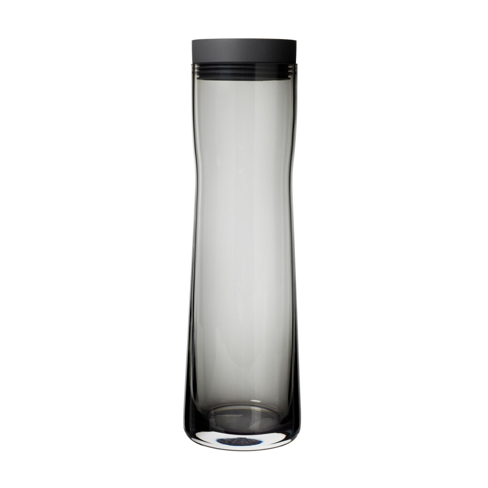 Blomus - Splash Wasserkaraffe - schwarz/Glas farbig/H 29,5cm / Ø 9cm / 1 L von Blomus
