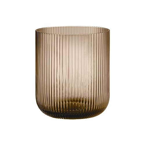 blomus -VEN- Windlicht Size M, Warmer Braunton, eleganter Blickfang als Windlicht oder Vase, Farbe Coffee (66252) von Blomus