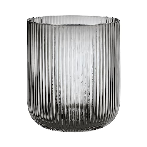 blomus -VEN- Windlicht Size L, sanfter Grauton, eleganter Blickfang als Windlicht oder Vase, Farbe Smoke (66250) von Blomus