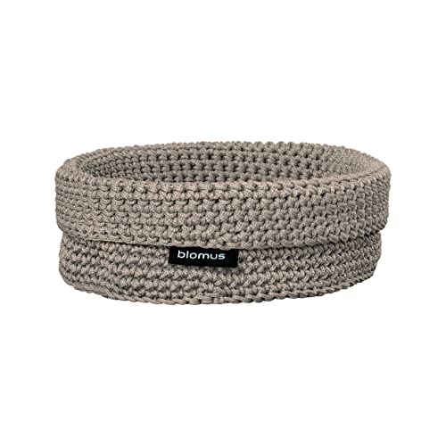 blomus Brotkorb Stoff -TELA- Farbe Taupe Brötchenkorb Aufbewahrungskorb Frühstückskorb (64435) von Blomus