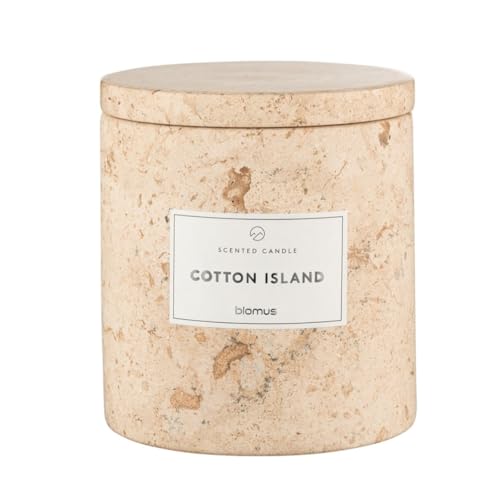 blomus Duftkerze FRABLI | Kerzengefäß aus Travertin | Farbe Travertin | Duft Cotton Island | Größe L | 10Ø x 11H cm | Kerze aus Sojawachs mit Geschenkverpackung blomus Duftkerze FRABLI | Kerzengefäß aus Travertin | Farbe Travertin | Duft Cotton Island | Größe L | 10Ø x 11H cm | Kerze aus Sojawachs mit Geschenkverpackung von Blomus
