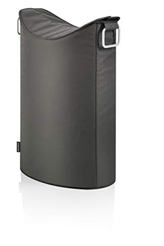 blomus -FRISCO- Wäschesammler Anthrazit, 65 Liter, mit zwei praktischen Tragegriffen, hochwertige Kunstfaser, trendiges Design, moderner Wäschekorb (H / B / T: 67 x 45 x 28 cm, Anthrazit, 65384) von Blomus