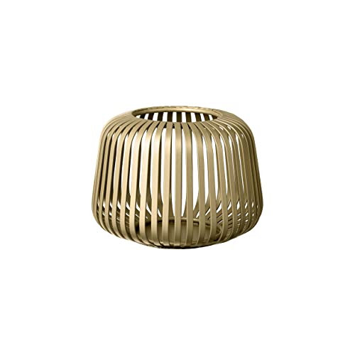 blomus Laterne Lito | Champagne | Größe XS | 14L x 14B x 10H cm | Kerzenhalter Gold | Windlicht aus Edelstahl | Laterne Deko | Indoor Windlicht Extra Small von Blomus