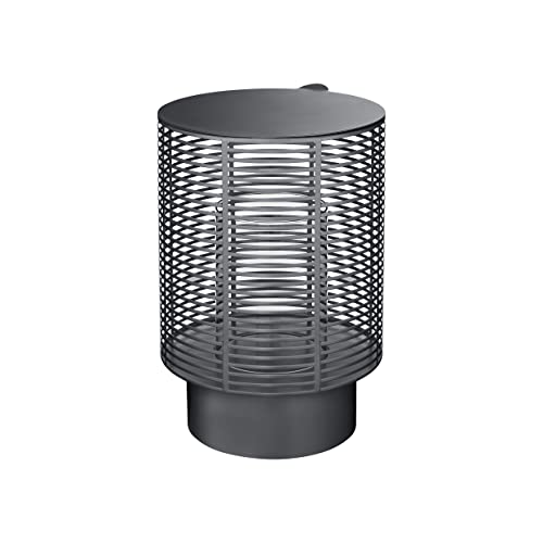 blomus Outdoor Laterne -Olea- Kerzenhalter Windlicht aus Edelstahl (Gunmetal) (66667) von Blomus