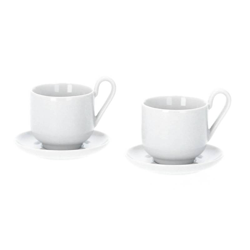 blomus RO 2 Espressotassen mit Untertasse 80 ml Porzellan nimbus cloud von Blomus GmbH