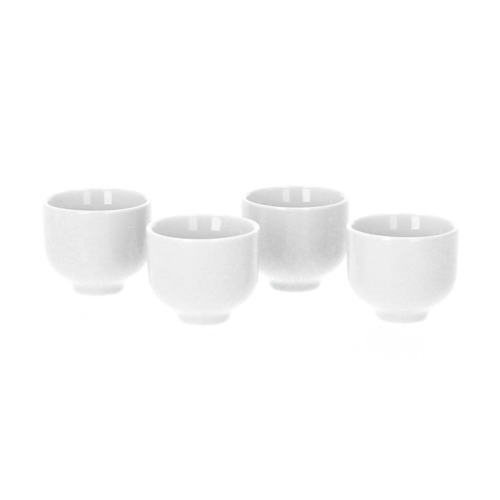 blomus RO Eierbecher 4er Set Porzellan nimbus cloud von Blomus