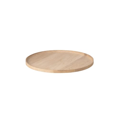 blomus Serviertablett -OKU- | Dekotablett rund aus FSC zertifiziertem Eichenholz | Farbe Oak | Ø34 x 2H cm | Größe M von Blomus