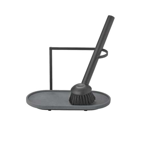 blomus Spülset -DHUVA- | Spülbecken Organizer Farbe Magnet aus Beton | Inkl. Spülbürste mit austauschbarem Kopf | 17L x 9B x 11H cm | gummierte Unterseite von Blomus