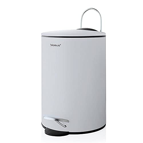blomus -TUBO- Treteimer aus pulverbeschichtetem Stahl, Moon-Grey, 3L Fassungsvermögen, Smart-Close-System, entnehmbarer Eimer, exklusives Badaccessoire (H / B / T: 24,5 x 17 x 17 cm, Moon Grey, 68993) blomus -TUBO- Treteimer aus pulverbeschichtetem Stahl, Moon-Grey, 3L Fassungsvermögen, Smart-Close-System, entnehmbarer Eimer, exklusives Badaccessoire (H / B / T: 24,5 x 17 x 17 cm, Moon Grey, 68993) von Blomus
