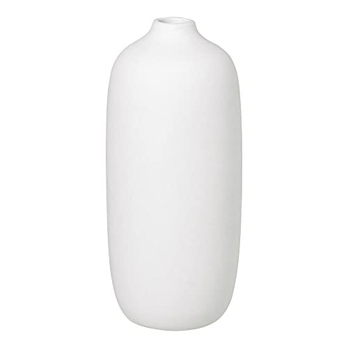 blomus Vase CEOLA, Dekovase, Blumenvase, Keramik, White, H 18 cm, D 8 cm, 66167 von Blomus