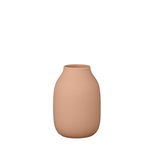 blomus Vase -COLORA- | Blumenvase aus Keramik | Farbe Amber Brown | Größe S Ø11x15H cm | hochwertige Handarbeit von Blomus