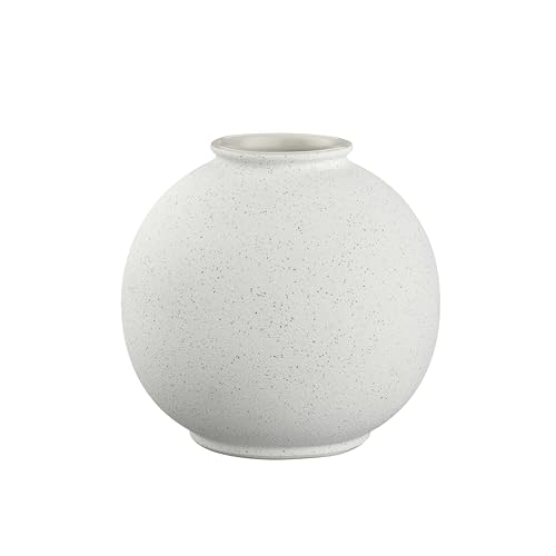 blomus Vase -RUDEA- XS | Farbe Lily White | Blumenvase aus Keramik | Dekovase Farbe beige | 12 x 12 x 11,7 cm von Blomus