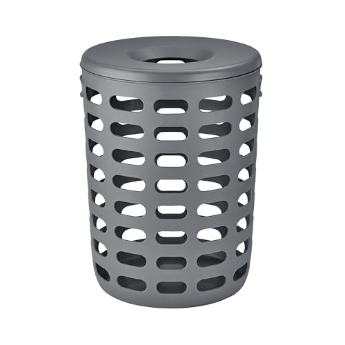 blomus Wäschesammler -KORIE- | Dekorativer Wäschekorb 90L | Farbe Magnet Grau | Großer Wäschebehälter mit Deckel 40Ø x 54H cm blomus Wäschesammler -KORIE- | Dekorativer Wäschekorb 90L | Farbe Magnet Grau | Großer Wäschebehälter mit Deckel 40Ø x 54H cm von Blomus