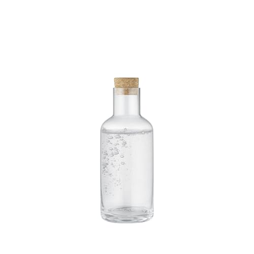 blomus Wasserkaraffe -HYDRA- | Glaskaraffe 500 ml mit Korkdeckel | Wasserkrug Farbe Clear | 8B x 21H cm von Blomus