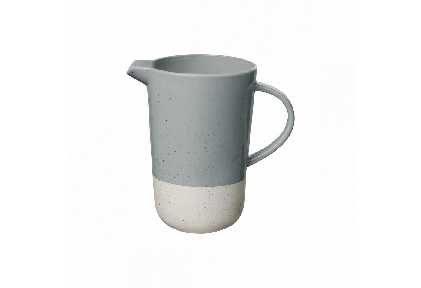 blomus Wasserkrug -SABLO- Designer Krug: Elegantes Steingut-Design, (1-tlg), 1000ml, Spülmaschinengeeignet, Mikrowellengeeignet, Hochwertig, Ästhetisch von Blomus