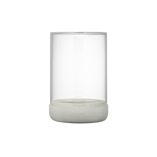 blomus Windlicht CALMA | Kerzenhalter aus hochwertigem Beton und Glas | Farbe Light Gray | Größe L | 15L x 15B x 22,5H cm | Indoor | exkl. Kerze blomus Windlicht CALMA | Kerzenhalter aus hochwertigem Beton und Glas | Farbe Light Gray | Größe L | 15L x 15B x 22,5H cm | Indoor | exkl. Kerze von Blomus