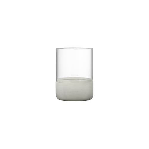 blomus Windlicht CALMA | Kerzenhalter aus hochwertigem Beton und Glas | Farbe Light Gray | Größe S | 10L x 10B x 14H cm | Indoor | exkl. Kerze blomus Windlicht CALMA | Kerzenhalter aus hochwertigem Beton und Glas | Farbe Light Gray | Größe S | 10L x 10B x 14H cm | Indoor | exkl. Kerze von Blomus