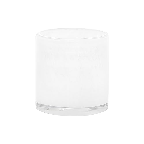 blomus Windlicht -SAGA- Kerzenhalter aus Glas (M, White) von Blomus