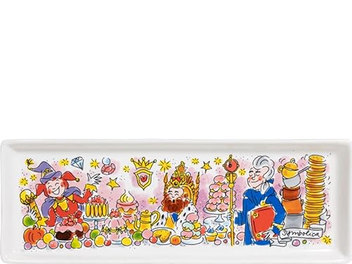 Blond Amsterdam Kuchenplatte Symbolica 33x12 cm x Efteling – Königliches Design – Keramik – Geschenkidee von Blond Amsterdam