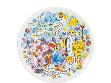 Blond Amsterdam Frühstücksteller Symbolica Ø22 cm x Efteling – Fantasievolles Design – Pardoes – Botanica – Geschenkidee von Blond Amsterdam
