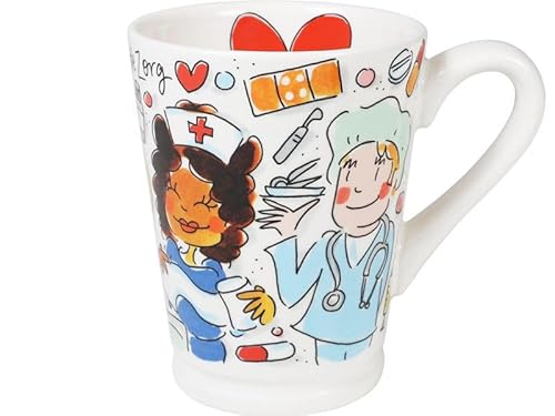 Blond Amsterdam XL Becher Hart voor de Zorg 0,5L – Dankeschön-Geschenk für Pflegekräfte und liebevoll gestaltet von Blond Amsterdam