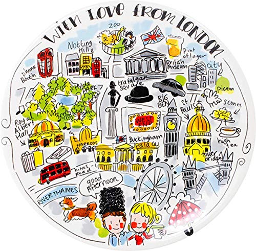 Blond Amsterdam Frühstücksteller London 22 cm City Collection – Britisches Design – Mikrowellen- & Spülmaschinengeeignet von Blond Amsterdam