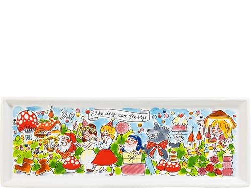 Blond Amsterdam Efteling Kuchenplatte Design – Märchenhafte Servierplatte mit Party-Motiven – Limitierte Jubiläumsausgabe – Geschenkidee für Kindergeburtstage von Blond Amsterdam
